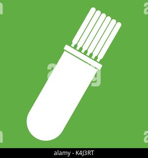 Welding Rods icon green Stock Vector