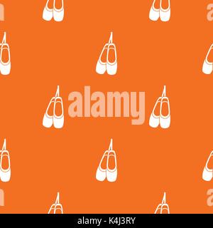 Pointe shoes pattern seamless Stock Vector