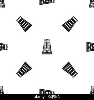Kitchen grater pattern seamless black Stock Vector