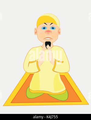 Moslem on prayer Stock Vector