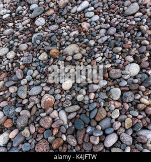 Pebbles on beach, Pleasant Bay, Cape Breton Island, Nova Scotia, Canada Stock Photo