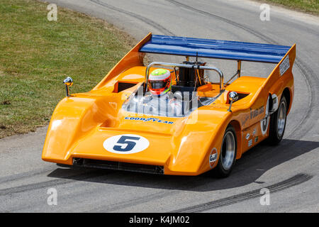 1970 McLaren-Chevrolet M8D Can-Am car at the 2017 Goodwood