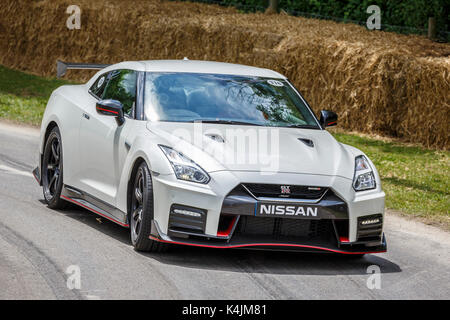 2017 Nissan GT-R at the 2017 Goodwood Festival of Speed, Sussex, UK. Stock Photo