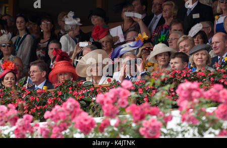 The Prince Of Wales And Duchess Of Cornwall attend the Melbourne Cup on Tuesday November 6, 2012. Stock Photo