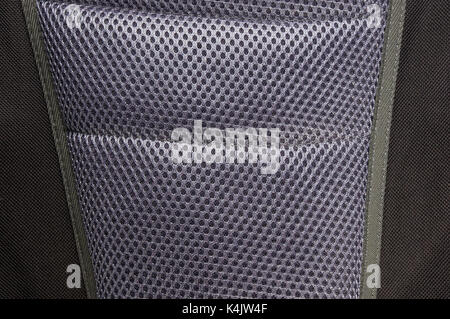 texture grey sporty breathable mesh fabric, close-up Stock Photo