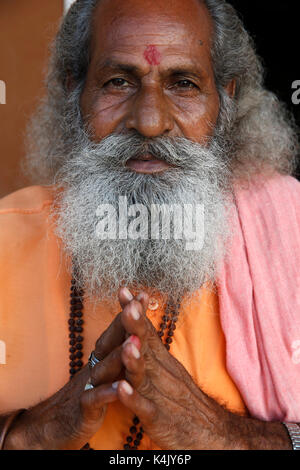 Indian sadhu in Vrindavan, Uttar Pradesh. India Stock Photo - Alamy