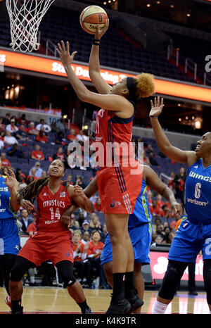 Dallas Wings forward Kayla Thornton (6) in action during a WNBA ...