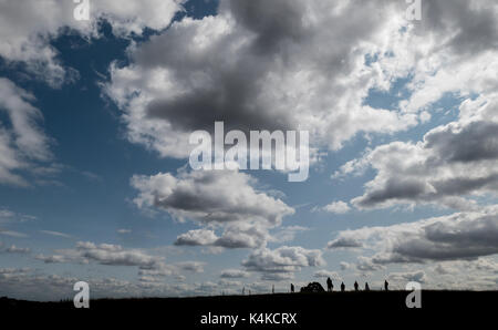 Clouds over Parliament Hill, London,UK Stock Photo
