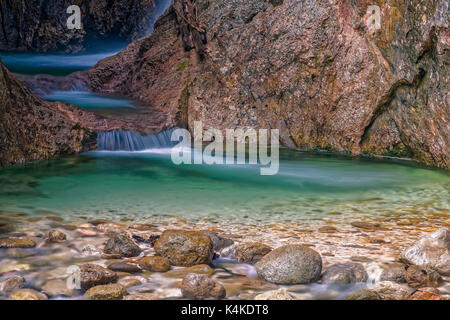 Almbachklamm, Berchtesgadener Land, Bavaria, Germany Stock Photo