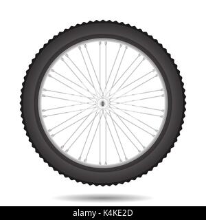 Bicycle Wheel Icon Stock Vector