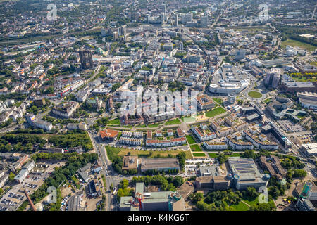 Grüne Mitte, University quarter, City Center, Funke-Medien-Campus, FunkeMedien, Essen, Ruhr Area, North Rhine-Westphalia Stock Photo