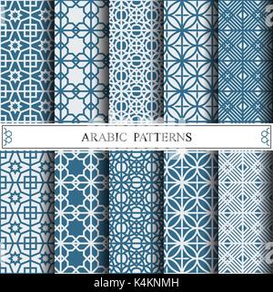 arabic vector pattern, web page background,surface textures Stock Vector