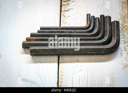 Group of  old oxide old tools. Stock Photo