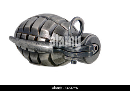 Isolated grenade - lighter Stock Photo