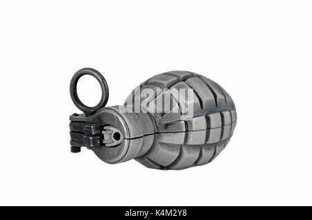 Isolated grenade - lighter Stock Photo