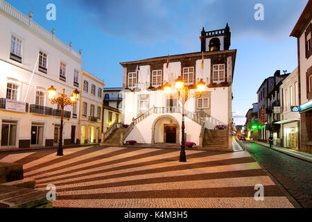 The Town Hall of Ponta Delgada. São Miguel, Azores islands, Portugal Stock Photo