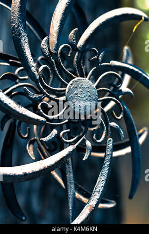 Verdigris Pinwheel Stock Photo