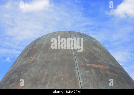 Looking up at planetarium and sky Stock Photo