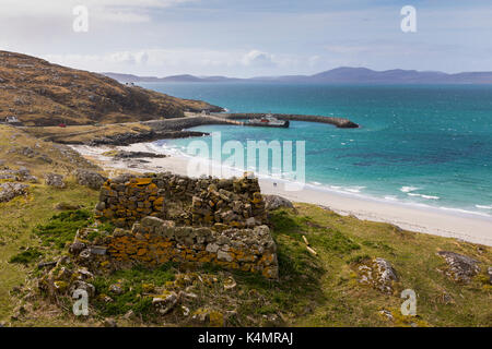 Prince's Beach (Coileag a' Prionnnsa) on the island of Eriskay in the Outer Hebrides, Scotland, United Kingdom, Europe Stock Photo