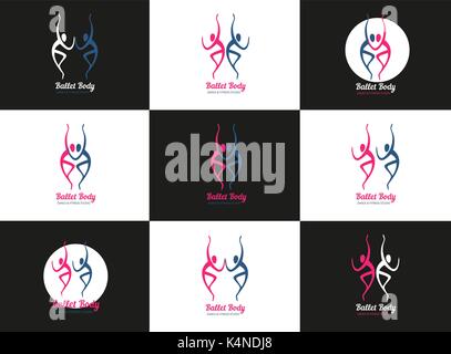 Dance icon set Stock Vector