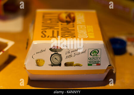 Quarter Pounder with Cheese Burger Box, McDonald's Ireland Stock Photo