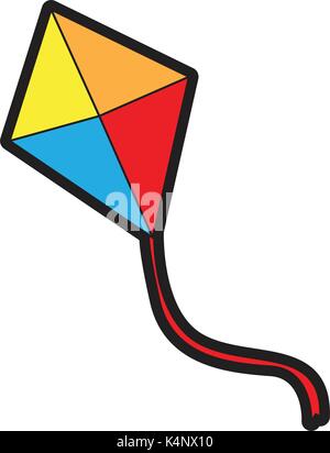 Isolated kite toy Stock Vector
