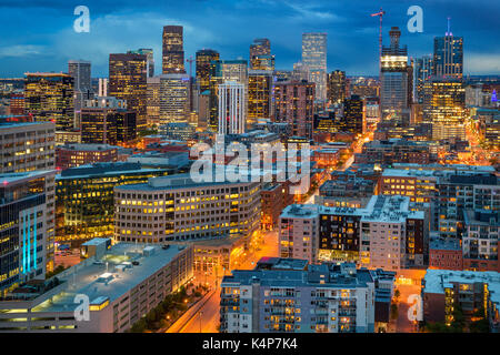 View of Downtown Denver Stock Photo