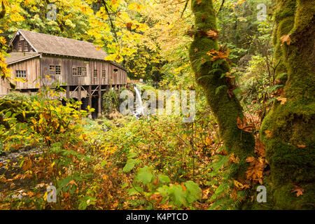 Cedar Creek Grist Mill in Washington State, USA Stock Photo