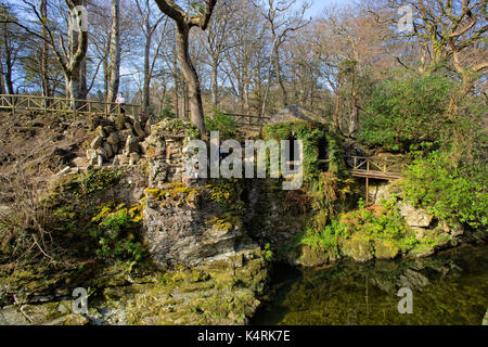The Hermitage and Shimna river in Tollymore Forest Park in Castlewellan, Newcastle County Down Northern Ireland