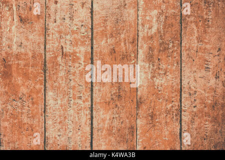 Vintage surface wood table and rustic grain texture background. Close up of dark rustic wall made of old wood table planks texture. Rustic brown wood  Stock Photo