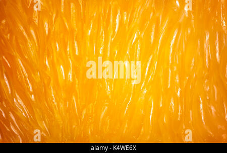 Orange pulp texture background - macro Stock Photo