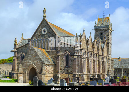 France, Manche (50), Cotentin, Cap de la Hague, Biville, église Saint-Pierre // France, Manche, Cotentin Peninsula, Cap de la Hague, Biville, Saint Pi Stock Photo