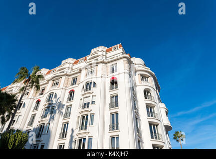 The luxurious Le Majestic hotel (Barriere) in Cannes, Cote d'Azur, France Stock Photo
