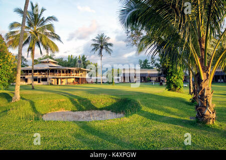 Sunset in Papar, Borneo Stock Photo