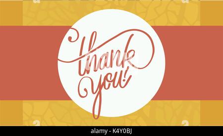 Vector image of text thank you Stock Vector