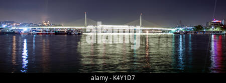 Metro bridge in Istanbul Stock Photo