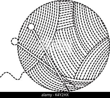 woolen roll with pins vector illustration design Stock Vector Image ...