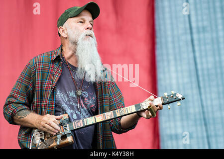 Seasick Steve performing at Main Square Festival, Arras, France, July 2nd 2017 Stock Photo