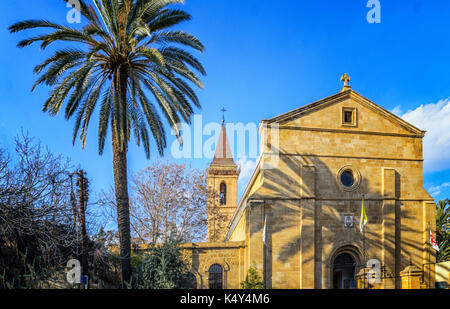 Holy cross catholic church in Nicosia, Cyprus Stock Photo