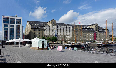The Scandic Front hotel and Copenhagen Admiral Hotel at Larsens Plads Ofelia Plads Copenhagen harbour Denmark Europe Stock Photo