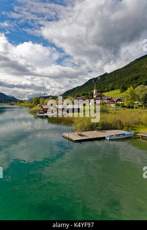 Techendorf with Weissensee, Carinthia, Austria Stock Photo - Alamy