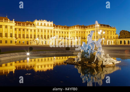 Fountain in front of Schönbrunn Palace, Vienna, Austria Stock Photo