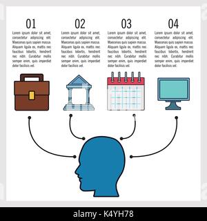 Business and education infographic Stock Vector