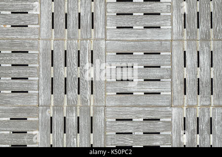 close up of a gray wooden cubes  pattern background,  full frame, flat lay, horizontal Stock Photo