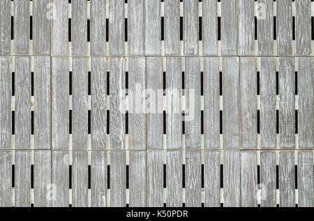 close up of a gray wooden cubes  pattern background,  full frame, flat lay, horizontal Stock Photo