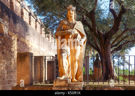 Alcazar de los Reyes Cristianos in Cordoba, Spain Stock Photo