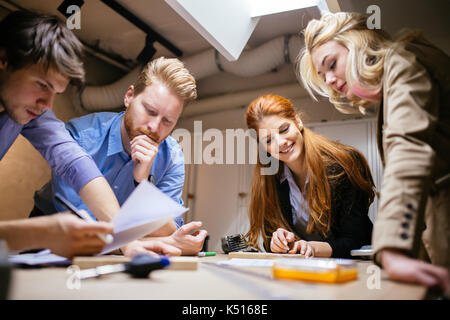 Creative workers designing and planing Stock Photo