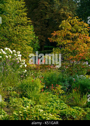 The garden at Melbourne Hall a stately home in south Derbyshire England UK Stock Photo