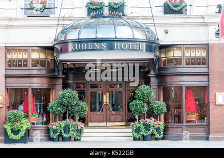 The Rubens Hotel in Victoria, London. A Red Carnation Hotel owned by The Travel Corporation, TTC or TravCorp. Stock Photo