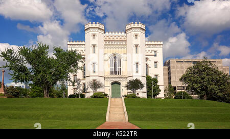 The old state capitol building in the city of Baton Rouge, Louisiana Stock Photo